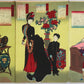 Toyohara Chikanobu "Court Ladies making western clothing"