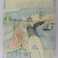 Yoshiiku "French man and American woman walking on the quays of the port"