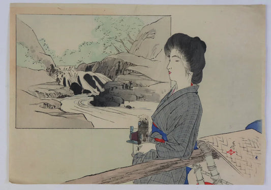 Toshimine Tsuitsui "Woman with a camera"
