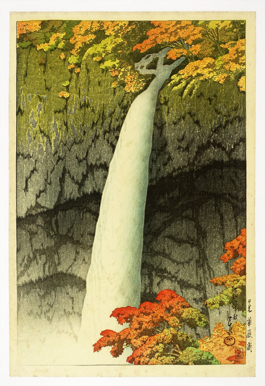 Kawase Hasui "Kegon Waterfall, Nikko"