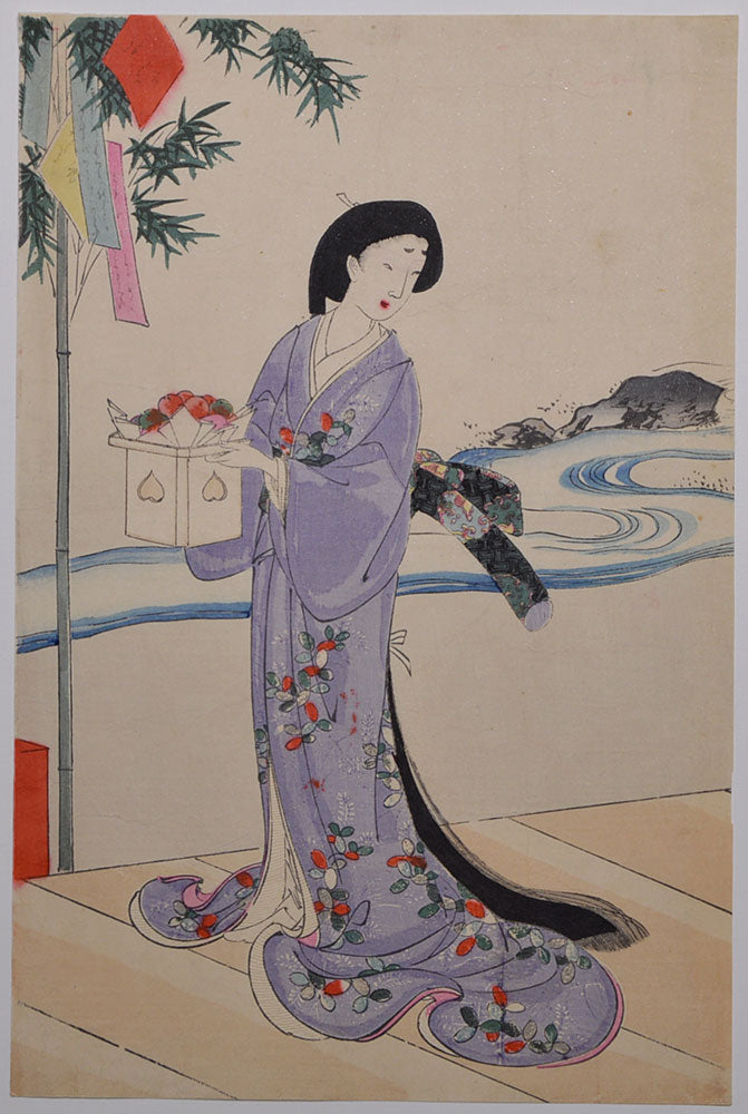 Yoshu Chikanobu "Chiyodano-Ooku Tanabata"