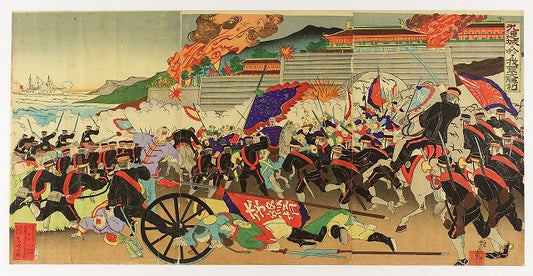 Inoue Shigeruhei "Our Army won a great victory at Kurenjyo Castle, 3 pages in succession (Sino-Japanese War)"