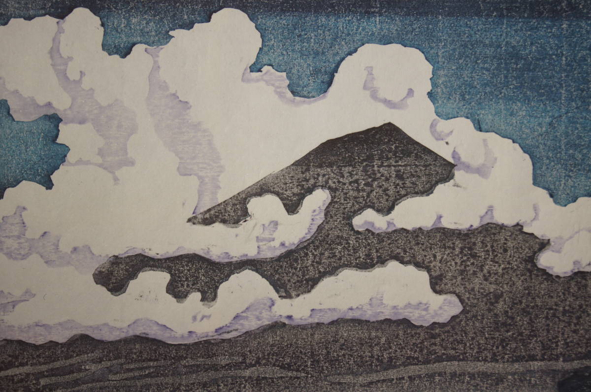 Hagiwara Hideo "36 Fuji, summer grass, summer clouds"