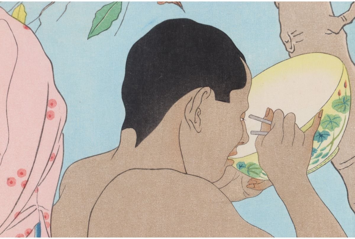 Paul Jaclay "Chinese people drinking oyster stew"