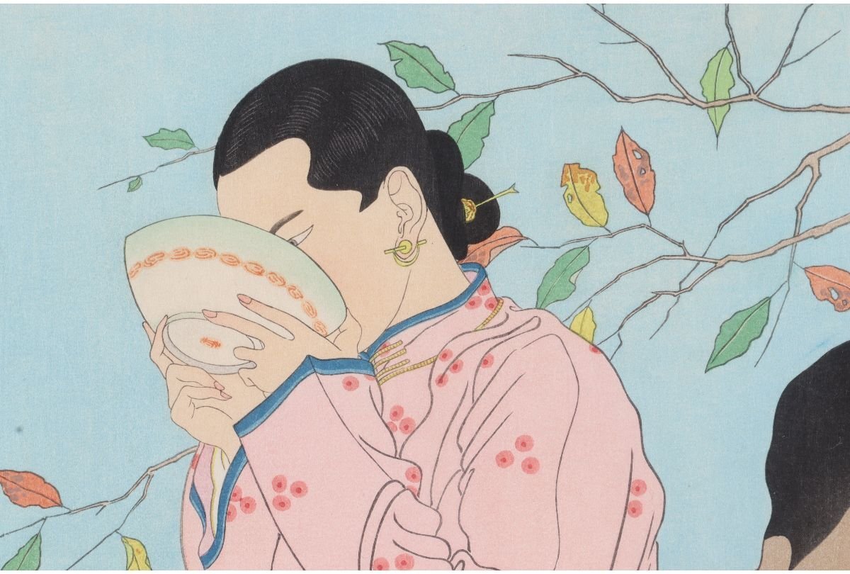 Paul Jaclay "Chinese people drinking oyster stew"