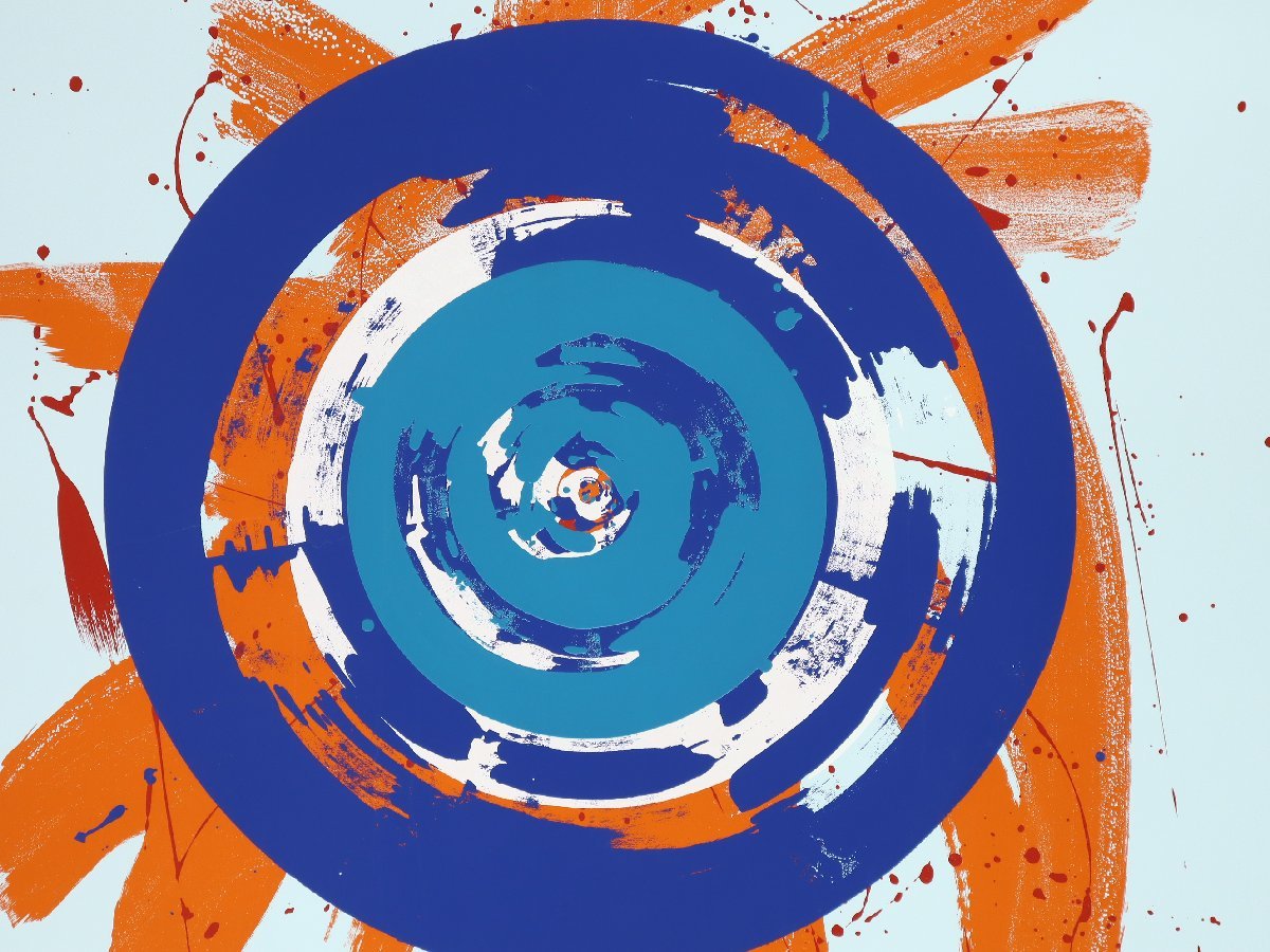 Shiraga Kazuo "Circle in Orange"