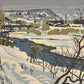 Kitaoka Fumio "Snowy Road Along the River"