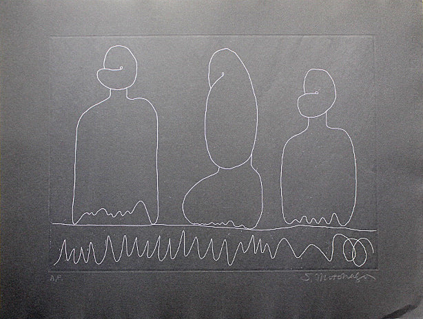 Motonaga Sadamasa "Three shapes (black)"