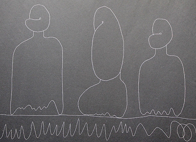 Motonaga Sadamasa "Three shapes (black)"