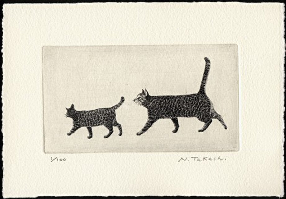 Nakai Takeshi "Walking, Two Cats"