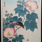 Ohara Koson "Fly-catcher on Rose Mallow Watching"
