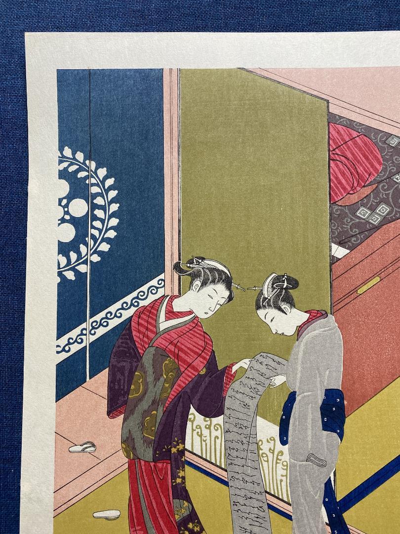 Shunshin Suzuki "Two beauties in a tatami room"