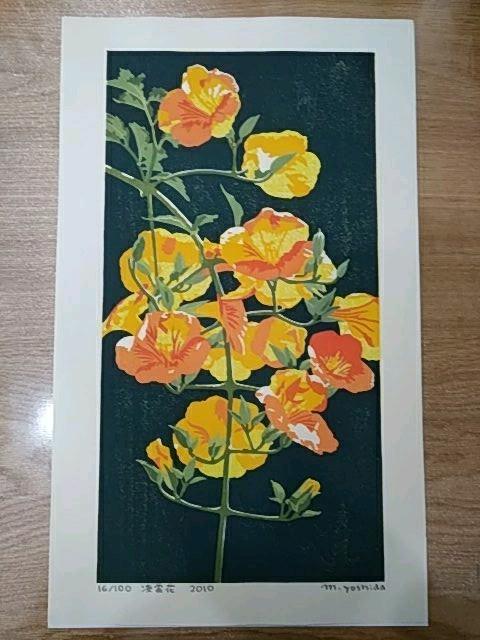 Yoshida Masaki "Hyakka-fu Cape honeysuckle"