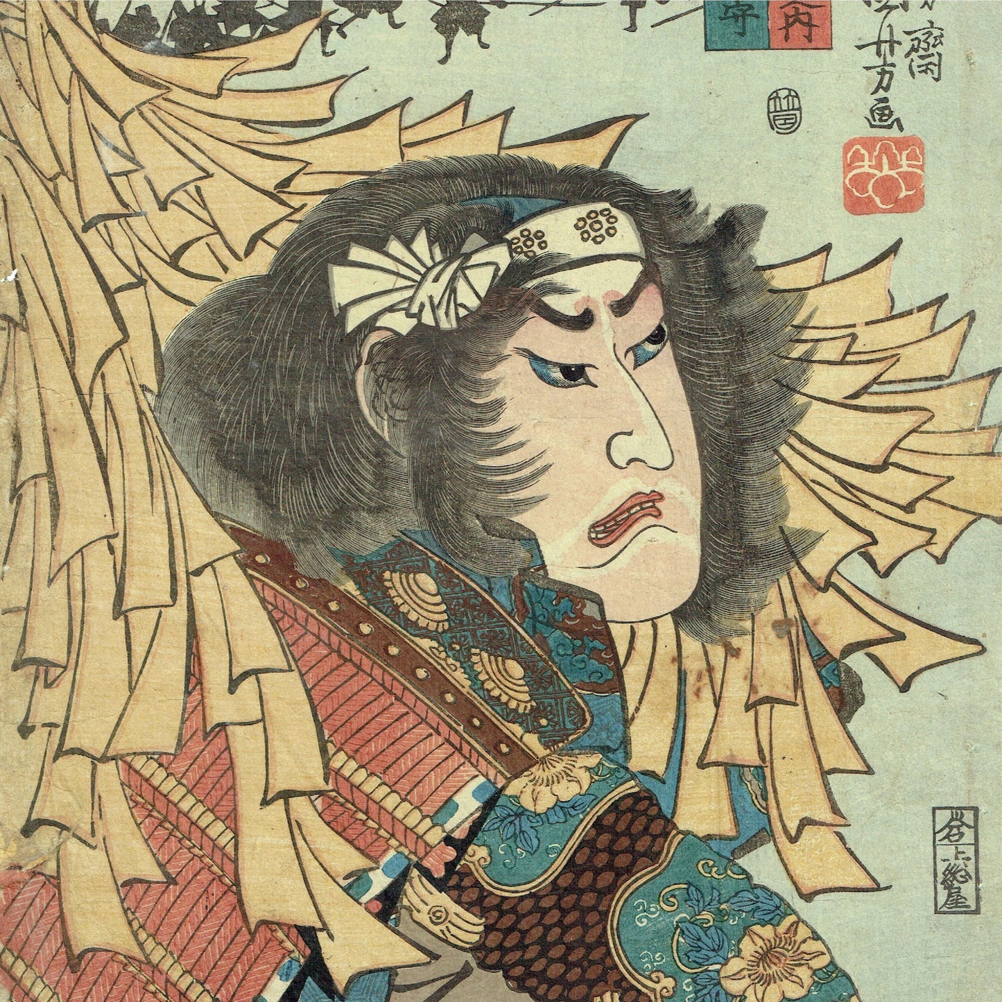 Utagawa Kuniyoshi "Kawanakajima 100 brave generals in battle"