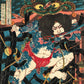 Utagawa Kuniyoshi "White Stripe in the Waves Zhang Shun, from the series One of the 108 Heroes of the Popular Water Margin"