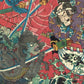 Toyohara Kunichika "A drawing of the stormy winds at Omonoura in Seshu in the 4th year of Bunji"