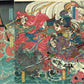 Toyohara Kunichika "A drawing of the stormy winds at Omonoura in Seshu in the 4th year of Bunji"