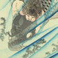 Tsukioka Yoshitoshi "Kintaro Capturing a Carp"