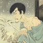 Tsukioka Yoshitohshi "Sogen of Iwakura in the snow, moon and flowers Umeyuki Onoe"