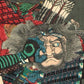 Utagawa Yoshitsuya "Sanada Hyoubu versus Shibata Inaba no kami, from the series One-to-One Combats at the Great Battle of Kawanakajima"