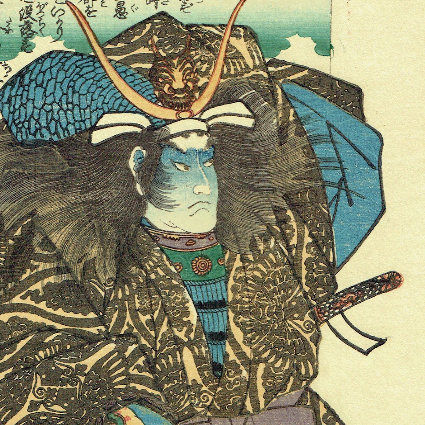 Utagawa Kuniyoshi "Honcho Buyu Kagami, Taira no Tomomori"