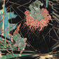 Utagawa Kuniyoshi "The ghost of wicked Genta Yoshihira attacking Namba Jiro"