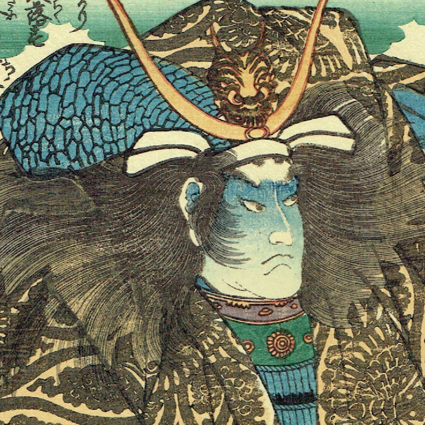 Utagawa Kuniyoshi "Honcho Buyu Kagami, Taira no Tomomori"